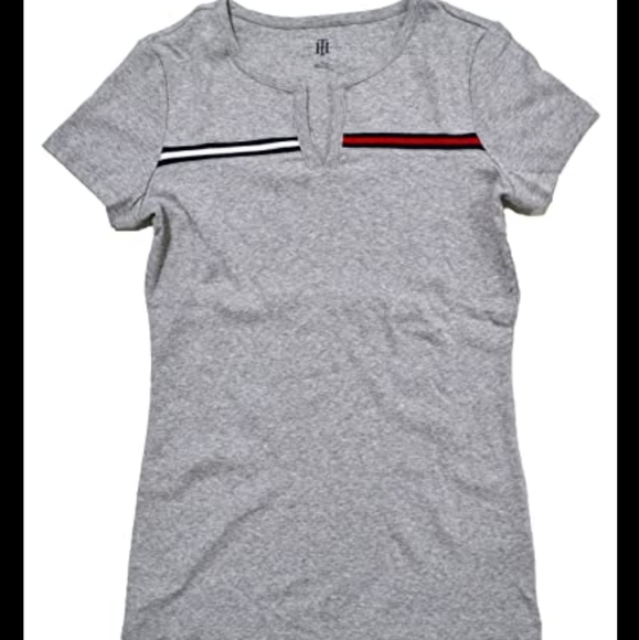 Tommy Hilfiger split cute t-shirt - Picture 2 of 2